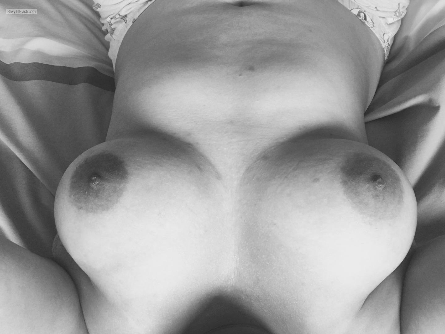 Tit Flash: My Big Tits (Selfie) - Topless Yum from United Kingdom